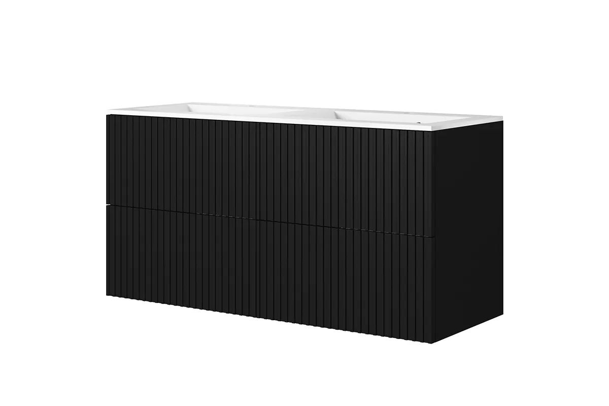 Szafka pod umywalkę NICOLE 60 2SZ - czarny mat - B_149038