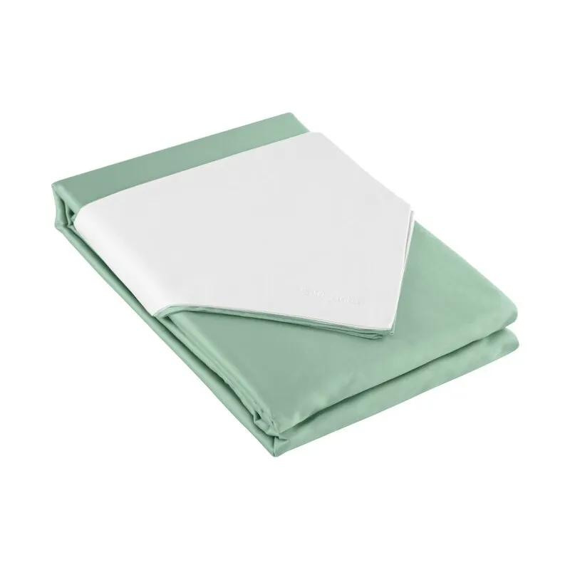 Komplet pościeli satynowej NOVA3 140 X 200 cm Biały, Miętowy - EU_383339