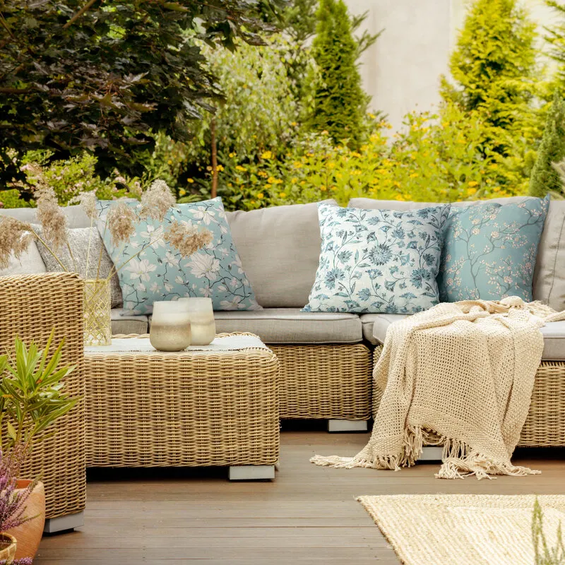 POSZEWKA FLORE 3 45X45 CM MIĘTOWY - EU_415491