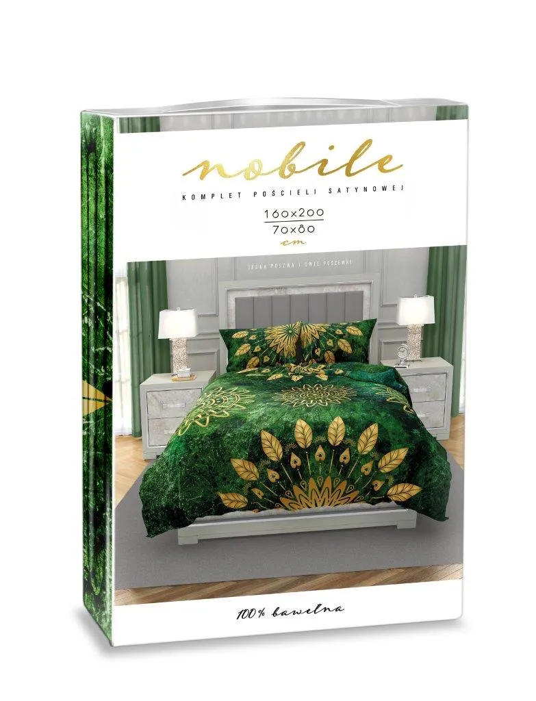Pościel komplet NOBILE 004 160x200+2x70x80 satyna bawełaniana fotoprint wielokolorowy - FARO_31204
