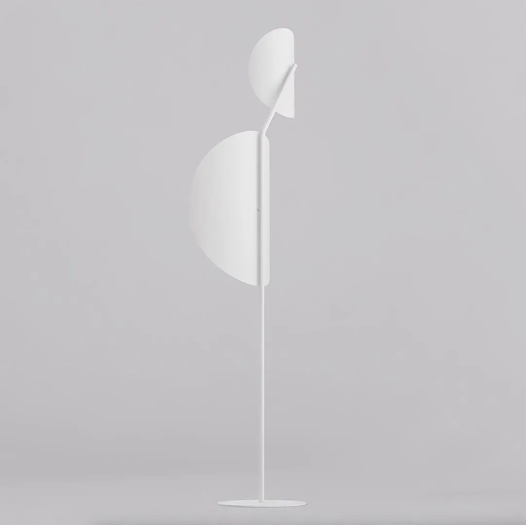 image lamp, floor lamp, white, minimalist, adjustable