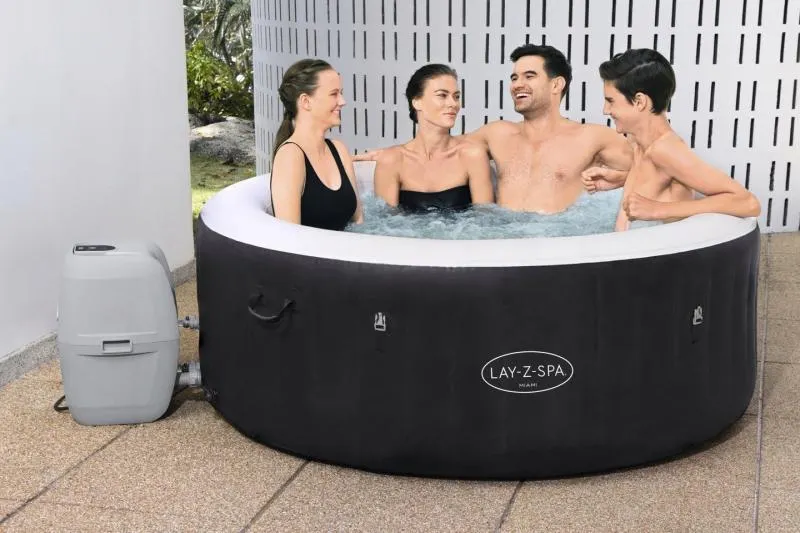 JACUZZI LAY-Z-SPA MIAMI AIRJET z pokrywą 2-4 OSOBOWE 180 x 66 cm - BES60001