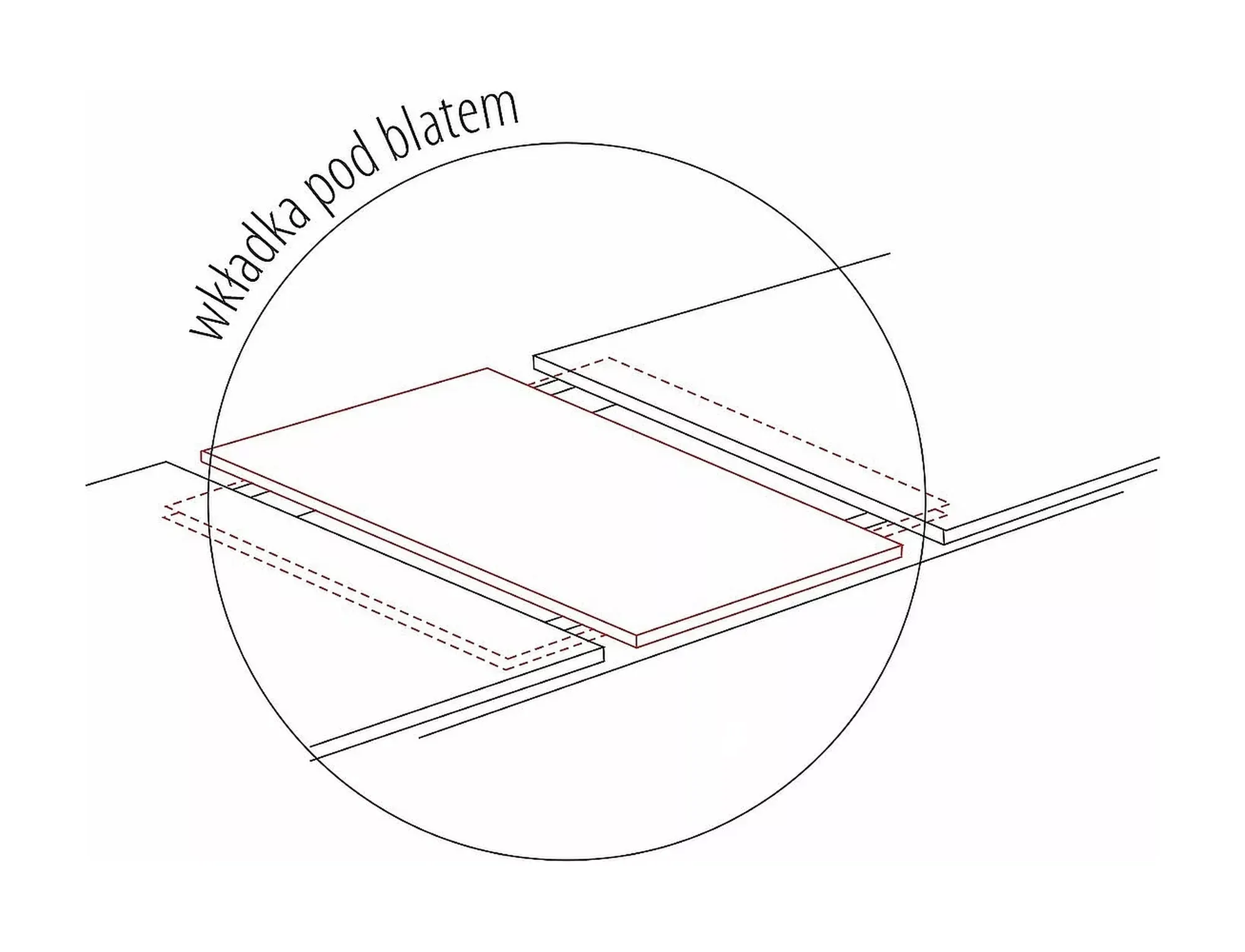 Stół rozkładany Exel 85x140(180) dąb wotan, srebrny - EXELDWS140D