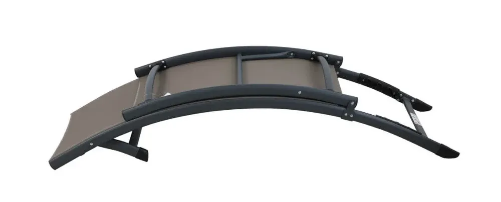 Leżak ogrodowy basenowy STAR 186 cm składany taupe - FG005985