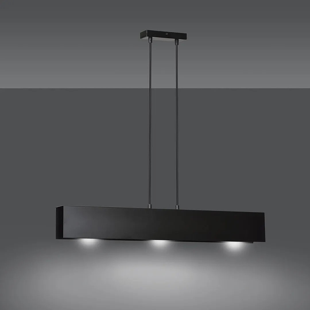 Lampa wisząca GENTOR 3 czarny — zdjęcie 2