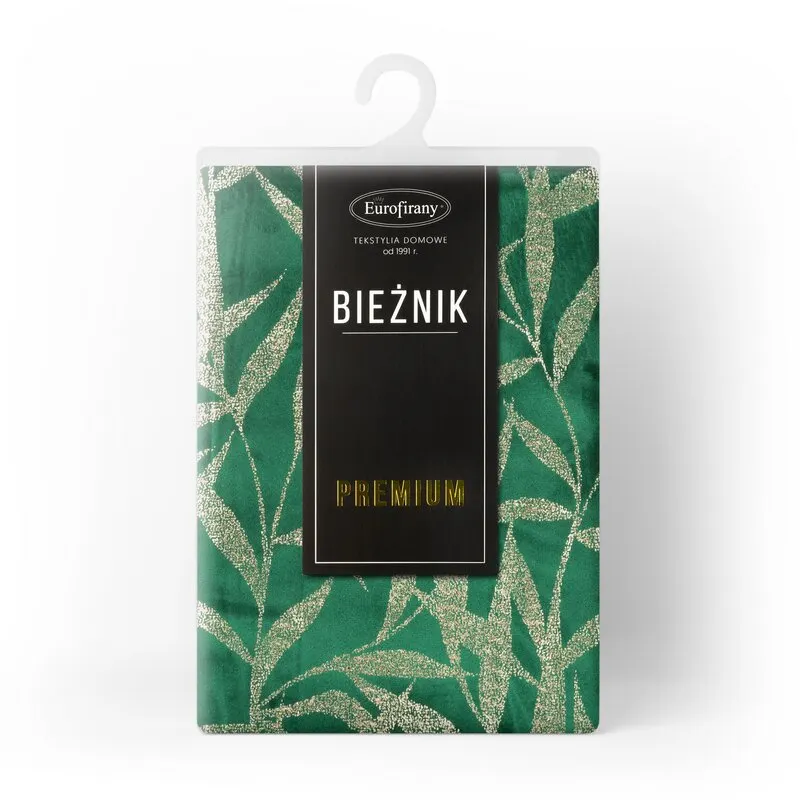 OBRUS BLINK 15 35 X 180 CM CIEMNOZIELONY - EU_390017