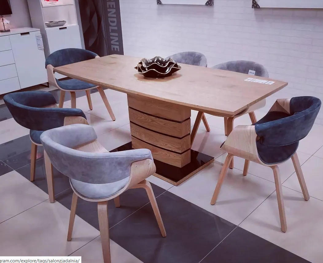 Stół rozkładany LEONARDO dąb/czarny 80x140(180) Signal - LEONARDODD140