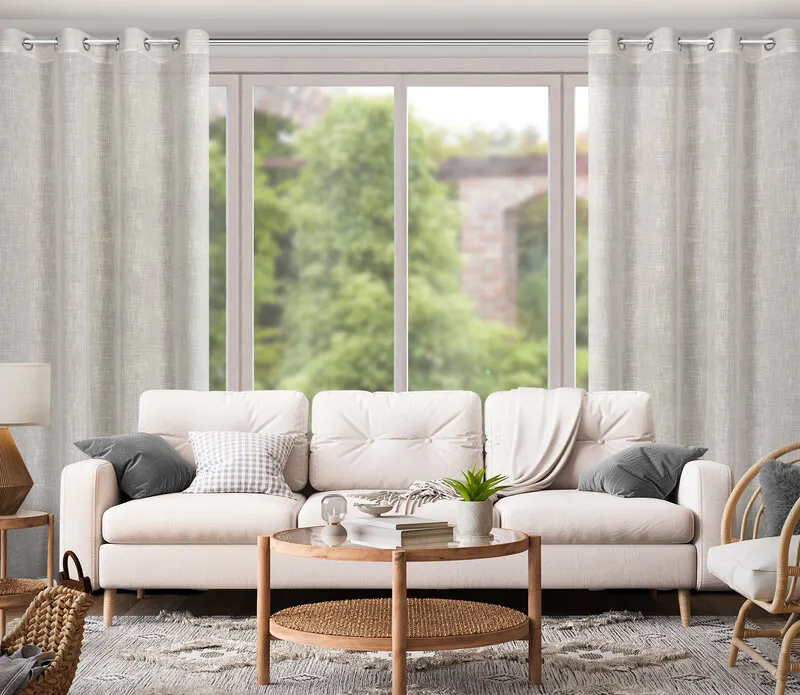 ZASŁONA GOTOWA NEL 140X250 CM SZARY - EU_408987