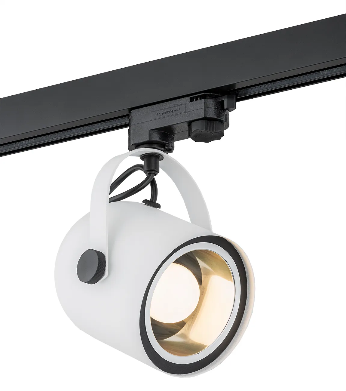 Reflektor NET metalowy biały czarny regulowany możliwość montażu do szyny 24x14cm Reflektor NET metalowy biały czarny regulowany możliwość montażu do szyny 24x14cm