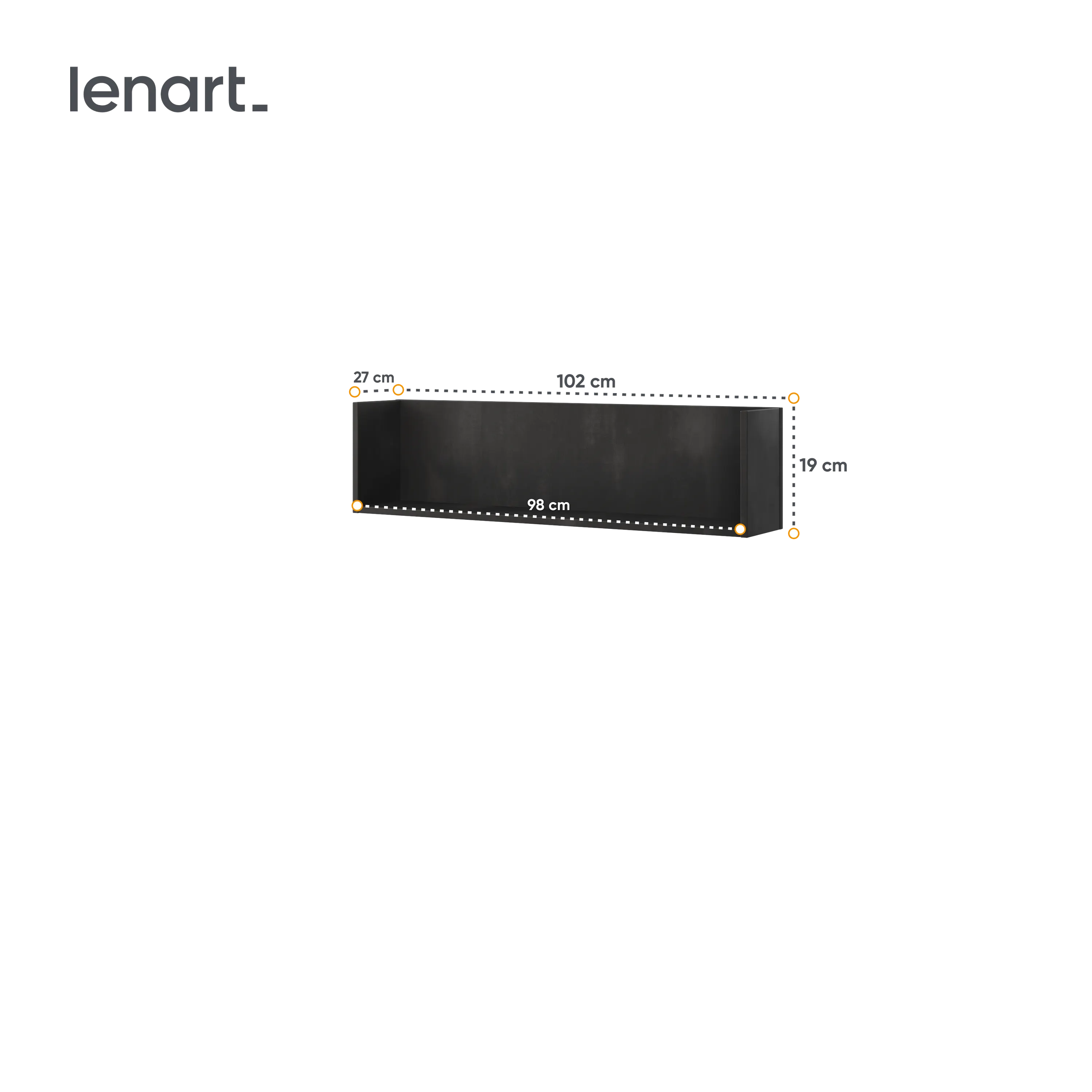 Półka wisząca Teen Flex TF-13 100 stalowa - TF13RS