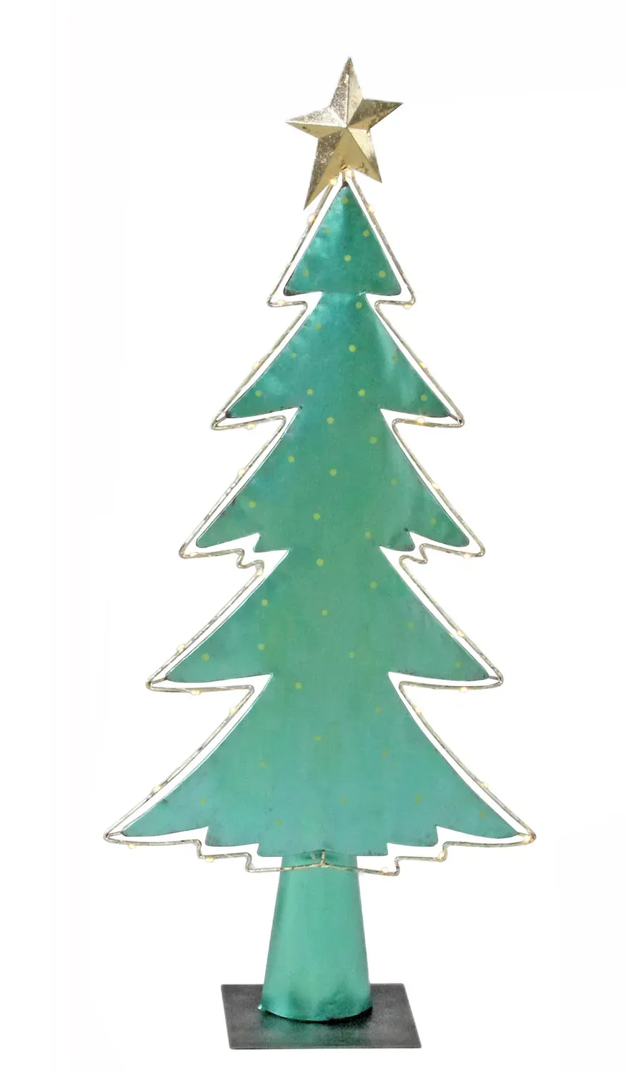 CHOINKA metalowa 1532 zielona