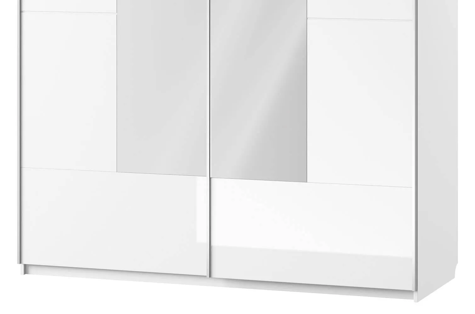 Szafa SELENE 30 2-drzwiowa biały połysk 216x164x64cm - TH-100-0414