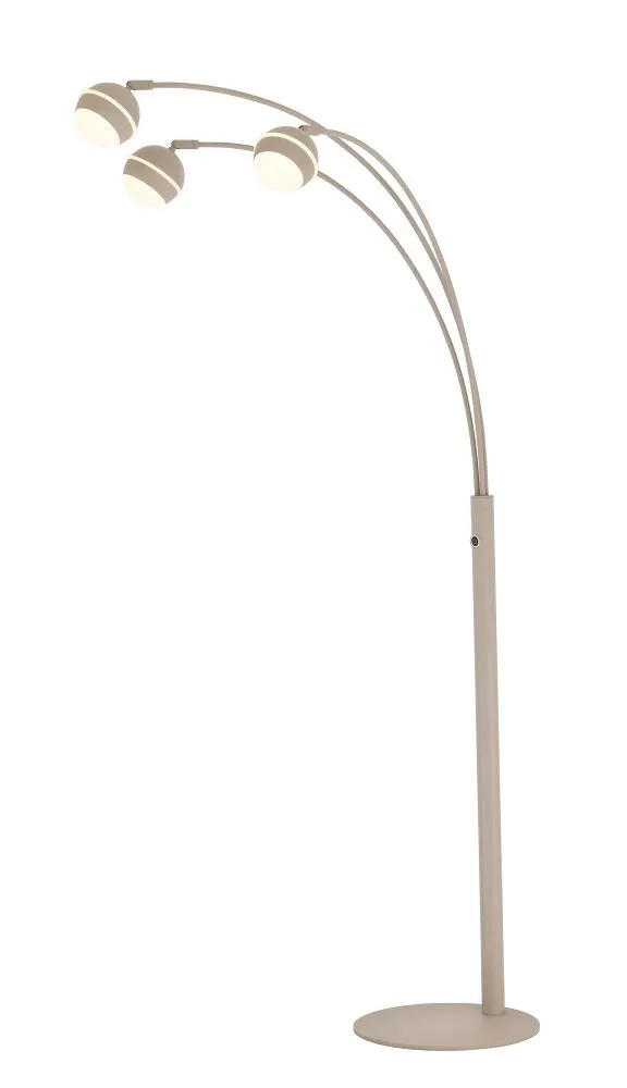 Lampa podłogowa BIARRITZ 3 LED kaszmirowa 