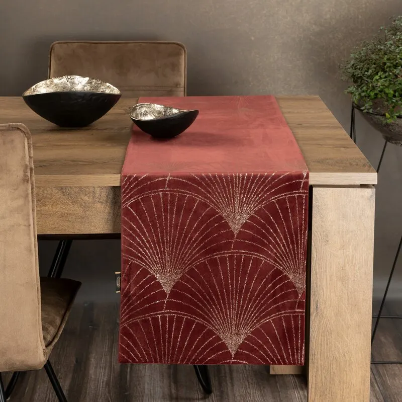 OBRUS BLINK 14 35 X 220 CM CEGLASTY
