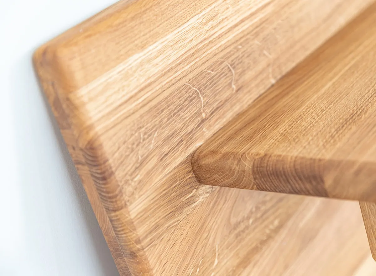 Wieszak dębowy z półką Gialo 50x100x32 cm - 2SGIA07