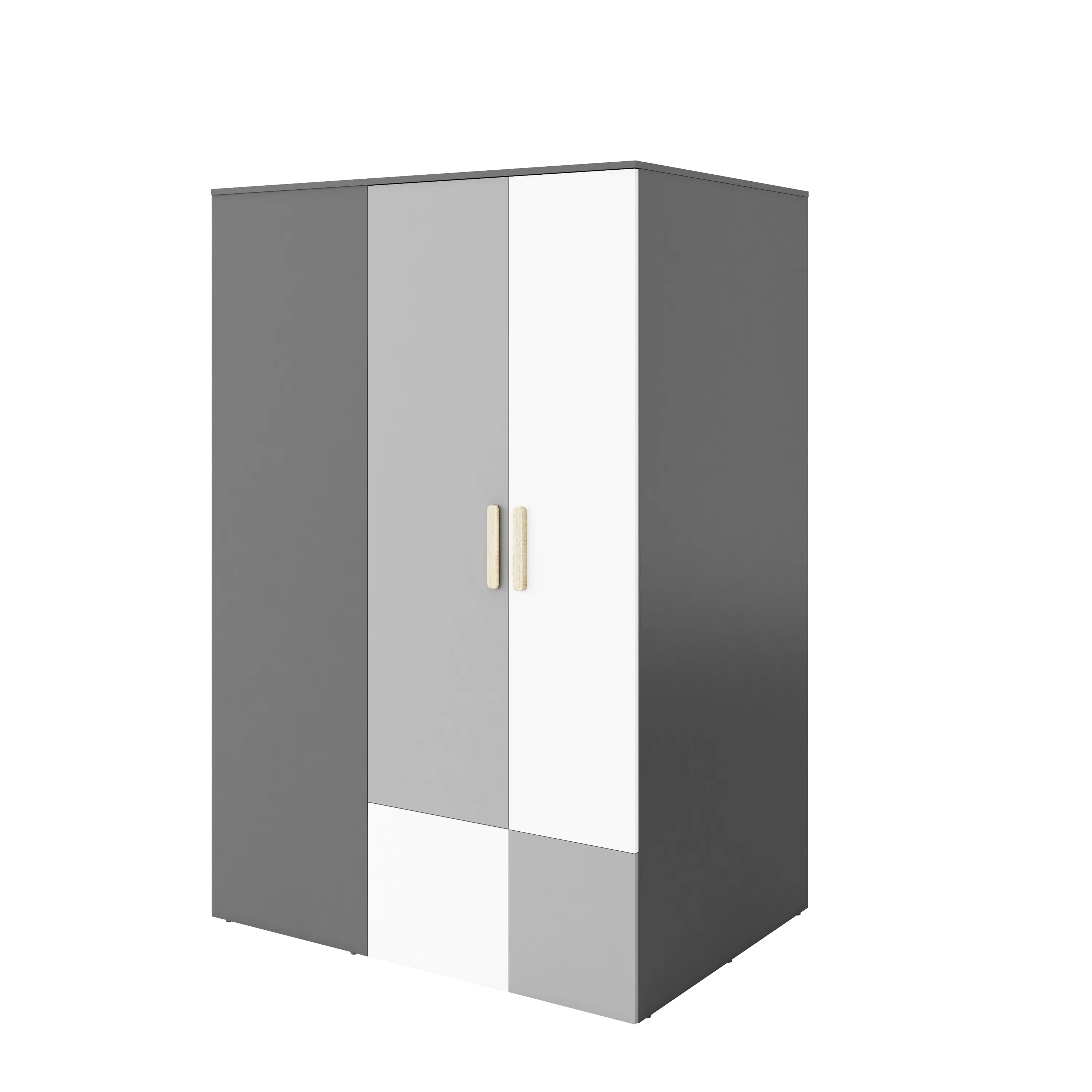 Szafa narożna Pok PO-00P 130x93 grafit/buk ibsen/szary jasny Szafa narożna Pok PO-00P 130x93 grafit/buk ibsen/szary jasny