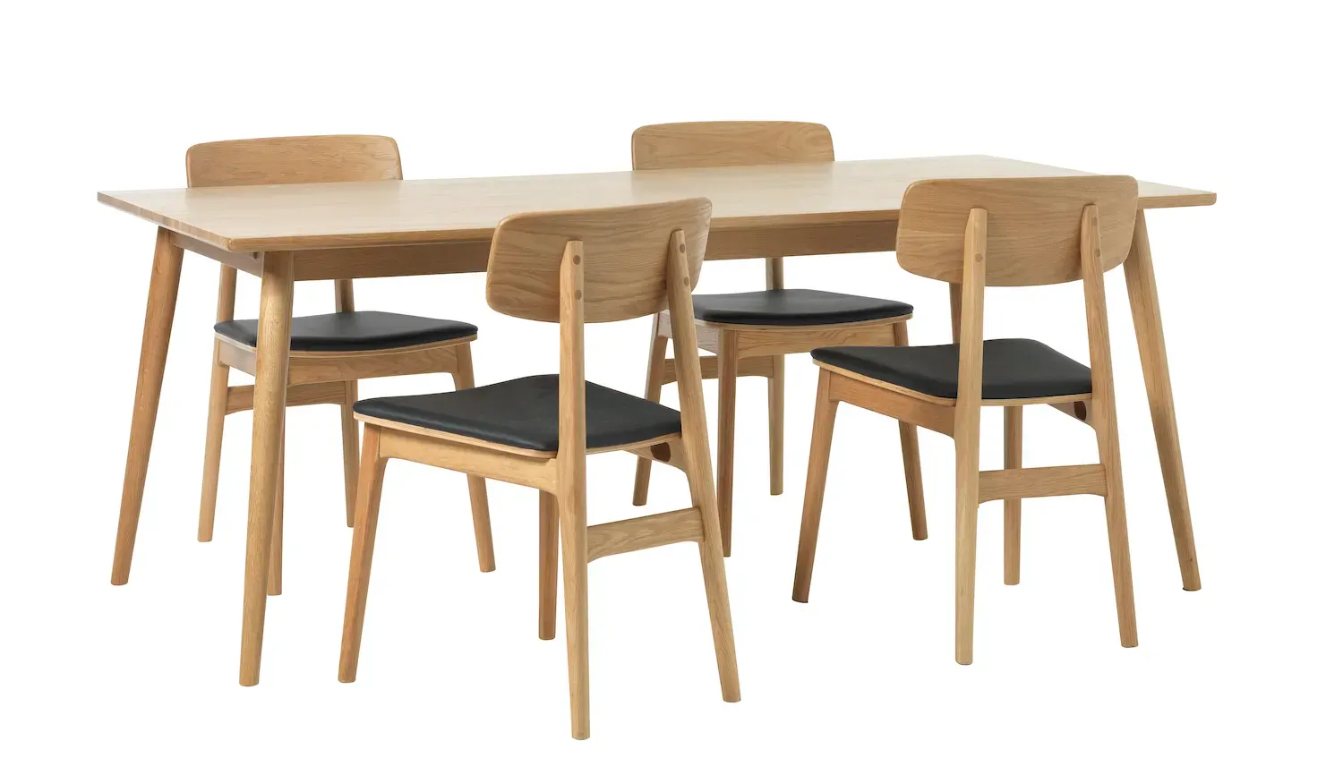 Stół BARRALI 90x190 cm - dąb naturalny - UN_43250200