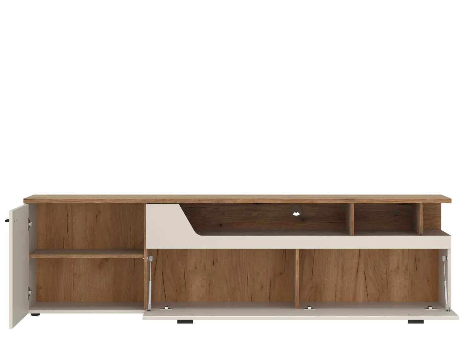 Szafka RTV 1-drzwiowa z 1 klapą CUT OUT 03 | CTUF01 | cashmere dąb coast evoke - 6000000021599