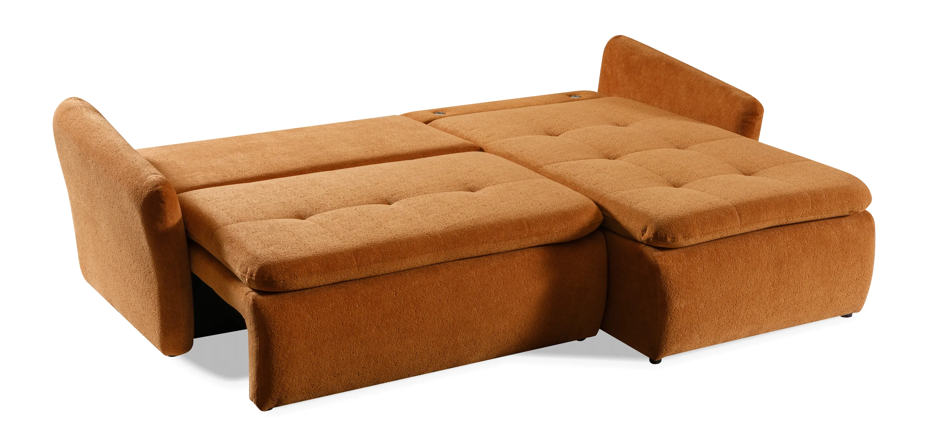 Narożnik rozkładany pikowany MONDELLO BELLINI 246 cm L/P cynamonowy - MONDELLO_BELLINI_9