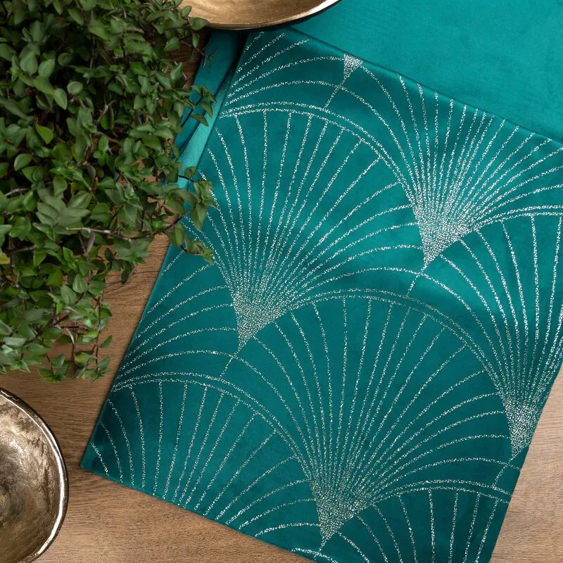 OBRUS BLINK 14 35 X 140 CM CIEMNOTURKUSOWY - EU_389915