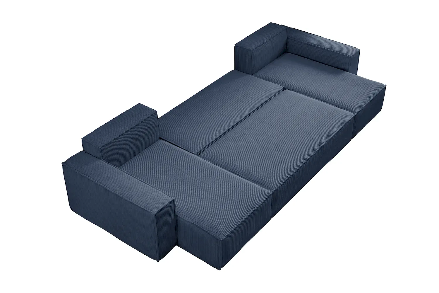 Narożnik uniwersalny KARL U rozkładany tkanina Poso 05 kobaltowy - NAROZNIK_KARL_U_POSO05