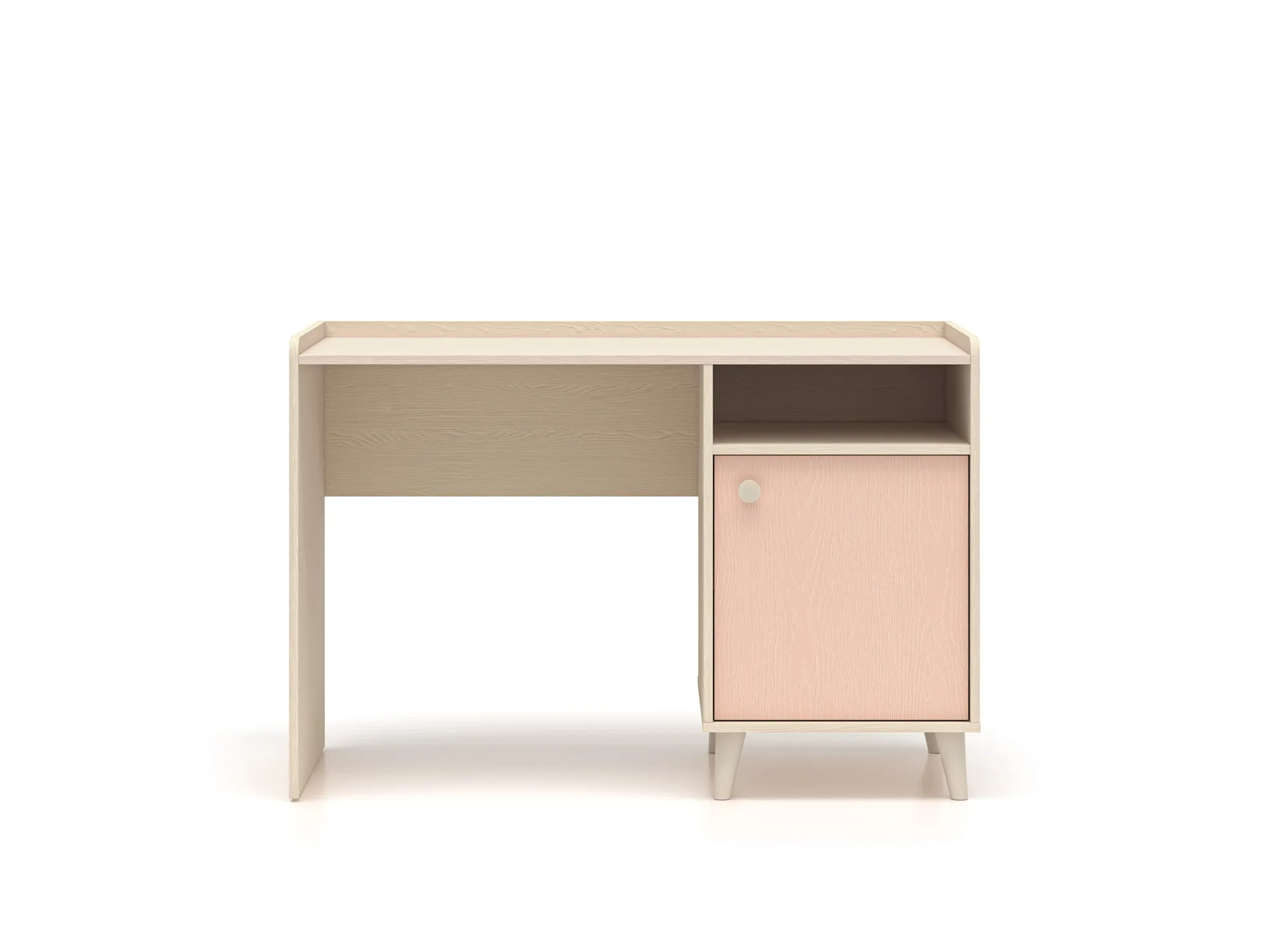 Biurko z szafką MEVEL 07 piasek pustyni, różowy - 1MEVE07-001