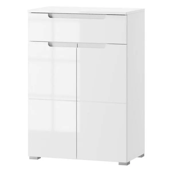 Szafka SELENE 19 2-drzwiowa z szufladą biały połysk 110x70x40cm