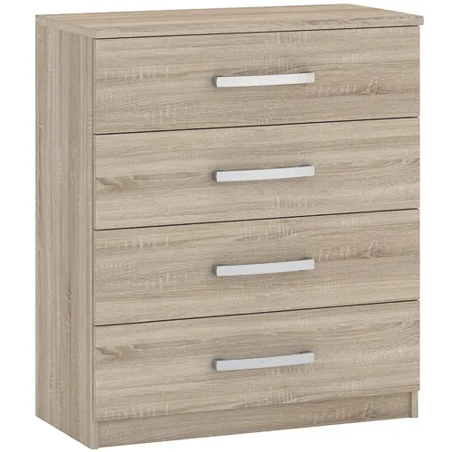 Komoda z 4 szuflami MORTY 83cm dąb sonoma Szuflada, Meble, Szafka, Skrzynka pocztowa