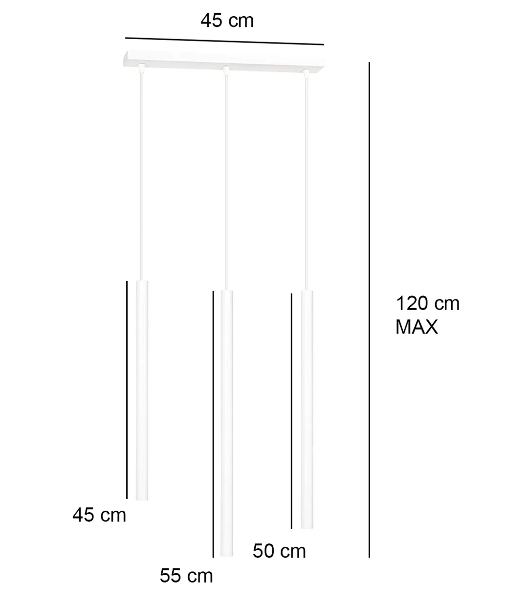 Lampa wisząca SELTER 3 biała — zdjęcie 8