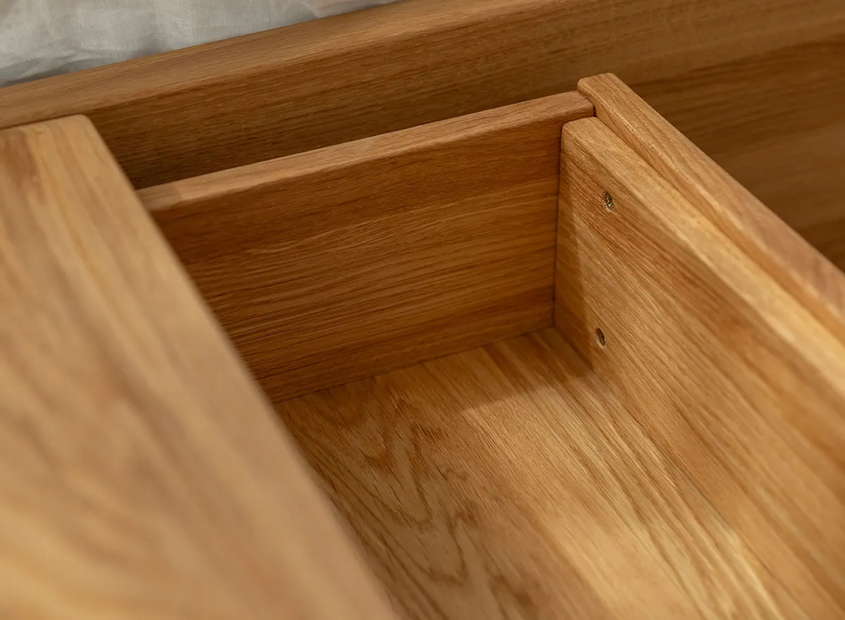 Szafka nocna dębowa wisząca z 1 szufladą TOSSA Dębowy Sen dąb olejowany - ZINAK3