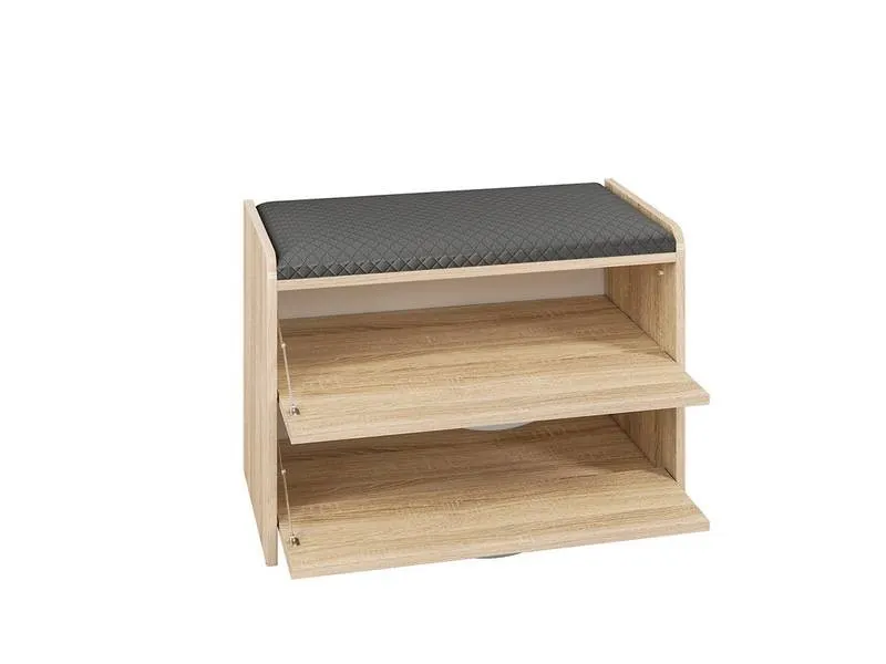 Szafka na buty PIK 01 z siedziskiem sonoma ML MEBLE - PIK 0101 SONOMA
