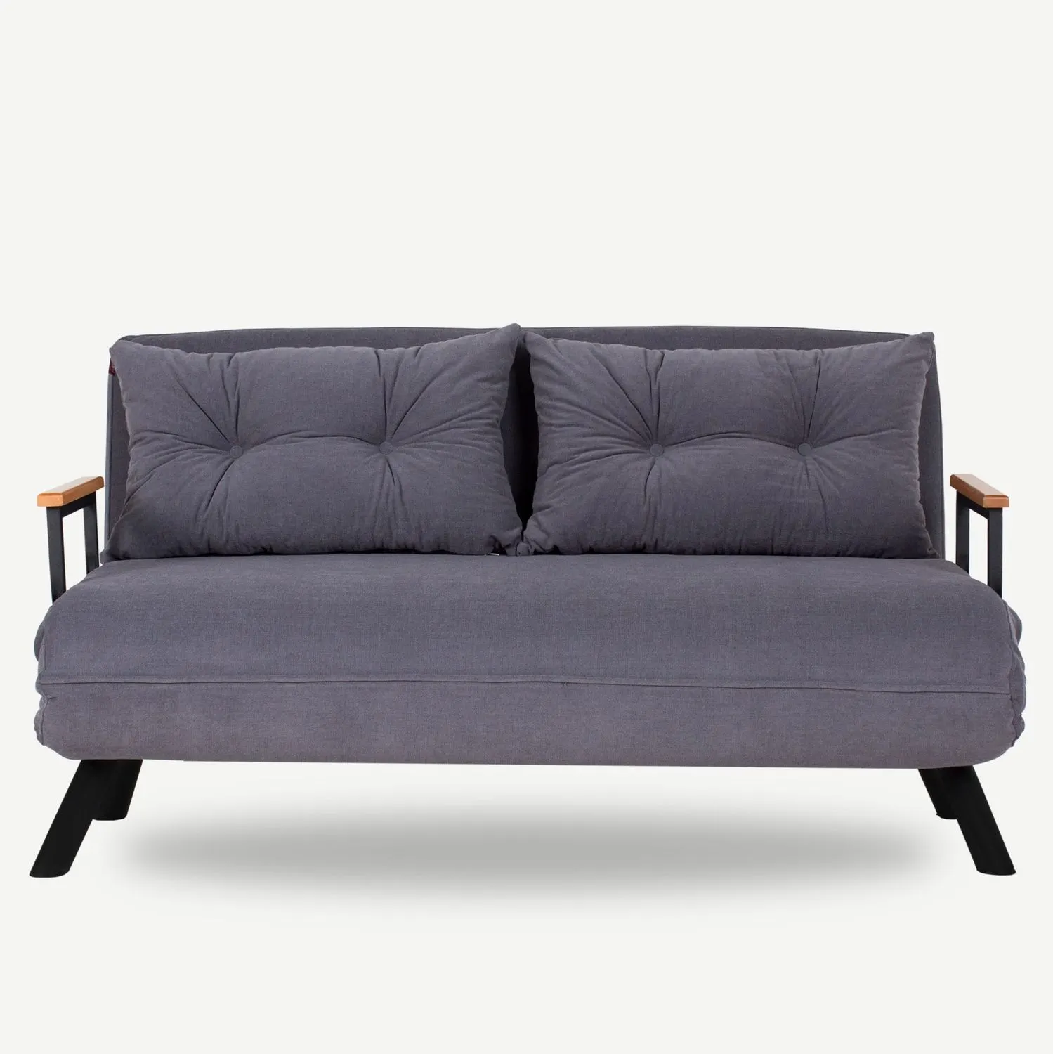 Sofa rozkładana 2-osobowa SANDO szara — zdjęcie 3
