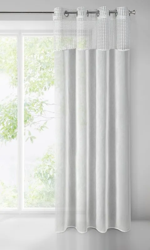 FIRANA GOTOWA GRACE 135X250 CM BIAŁY