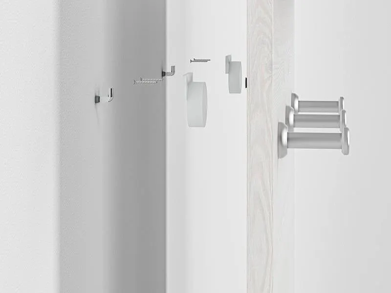 Wieszak ścienny z półką BLANCO 23 sosna śnieżna 40x136 cm - 1BLAN23-001