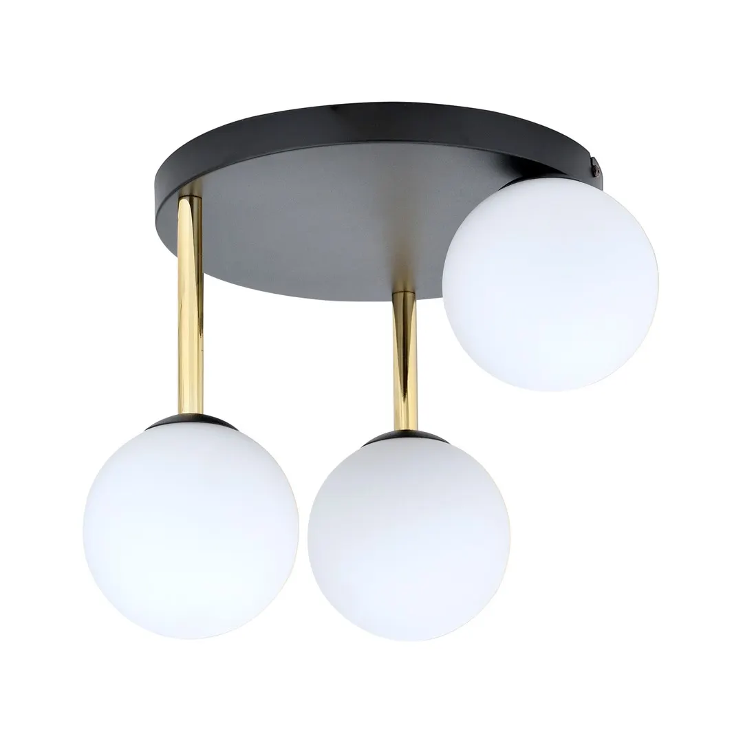 Lampa sufitowa  DOLCE Czarny,Złoty 1260/3