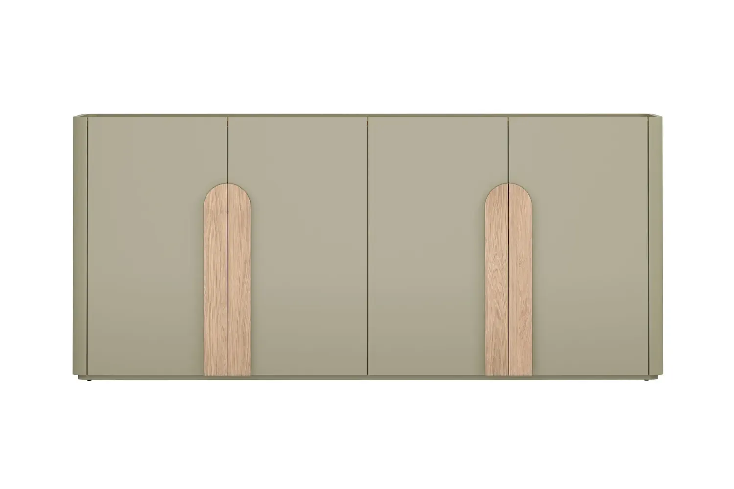 Komoda 4-drzwiowa AMILIO 200 - eukaliptus dąb baltic dune uchwyty dąb naturalny - B_167070