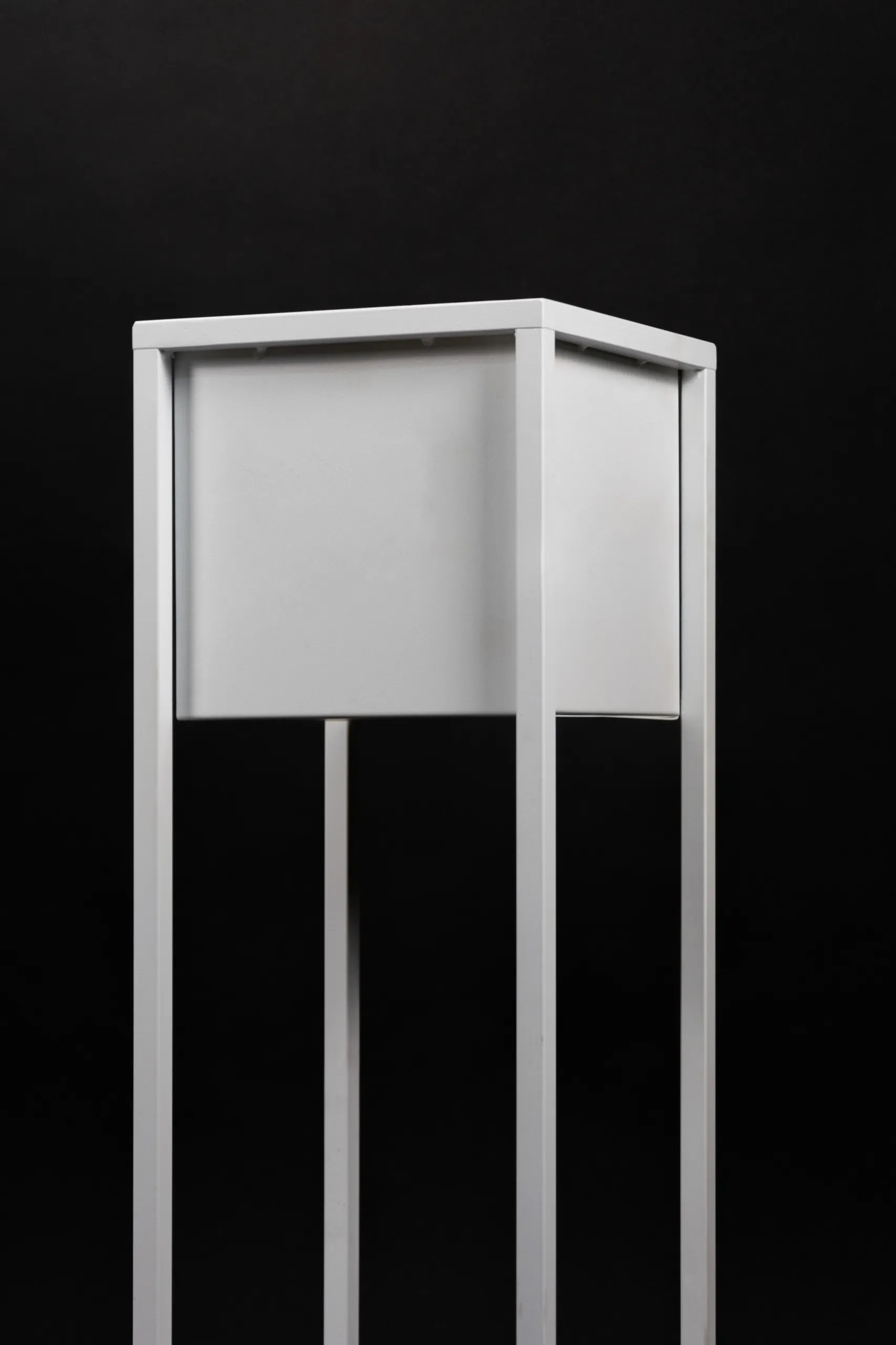 DONICZKA-osłonka na donice metalowa NANTES L biała - LD_TZ000104