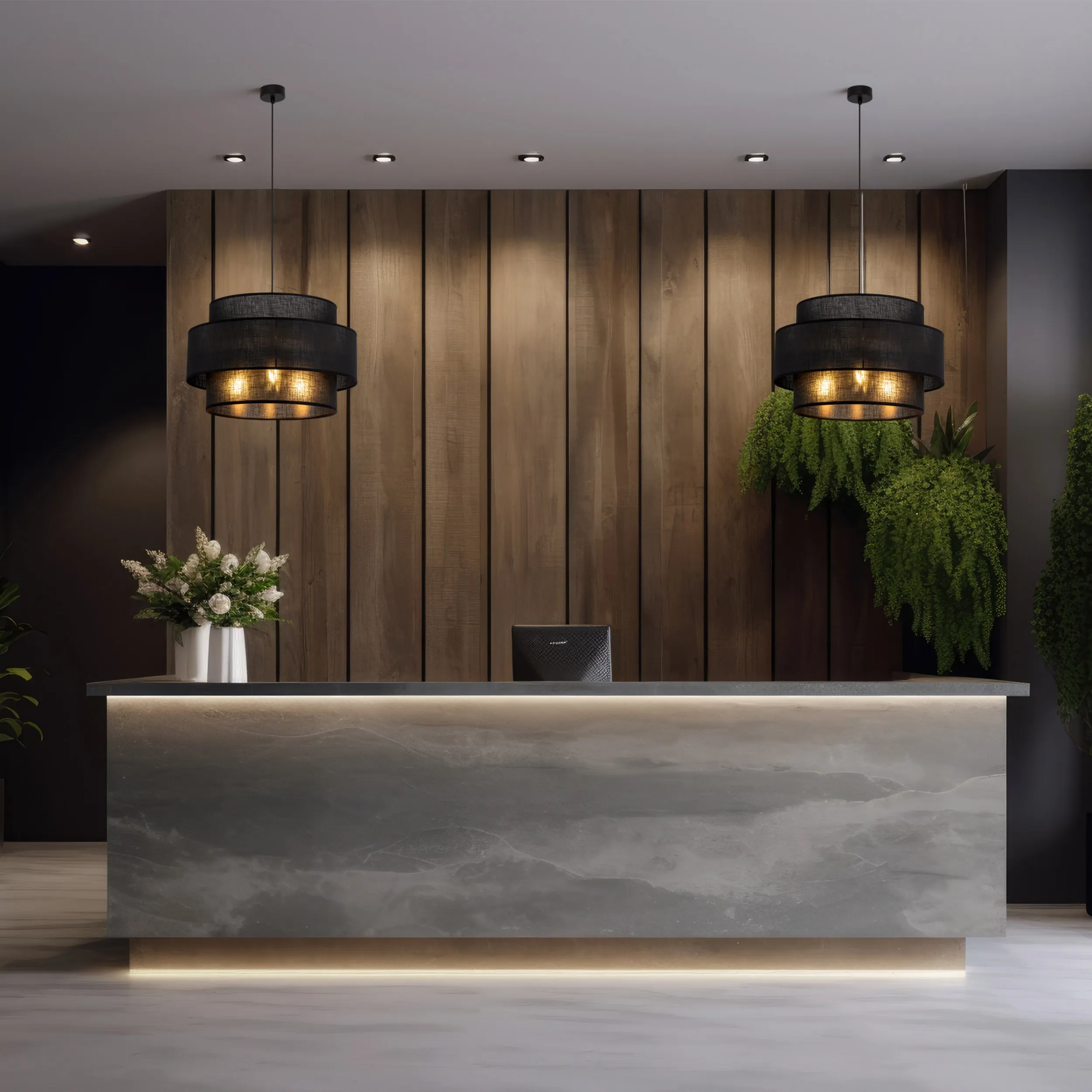 Lampa wisząca CALISTO czarna 110x50cm - TK_5099