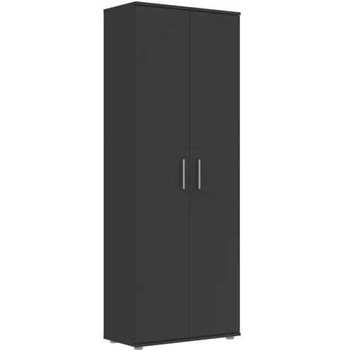 Szafa 2-drzwiowa KLARA z półkami 70cm antracyt