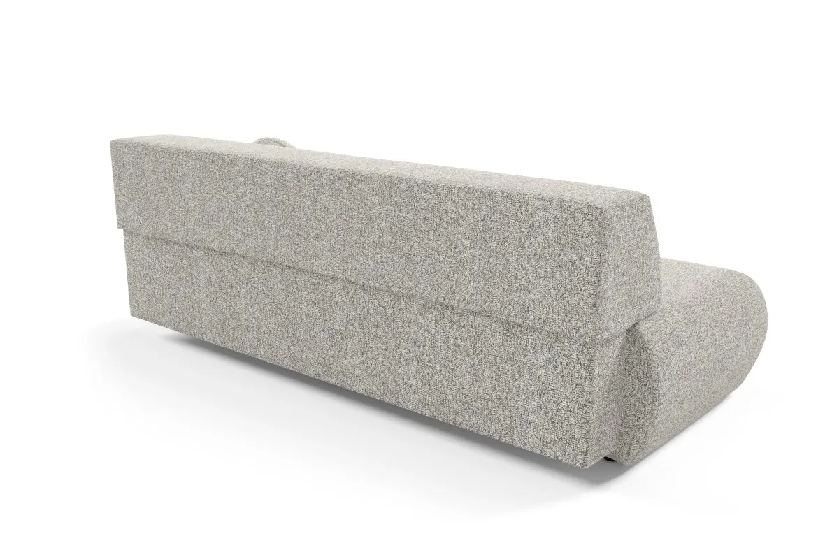 Sofa rozkładana z pojemnikiem PUENTE 214 cm szara