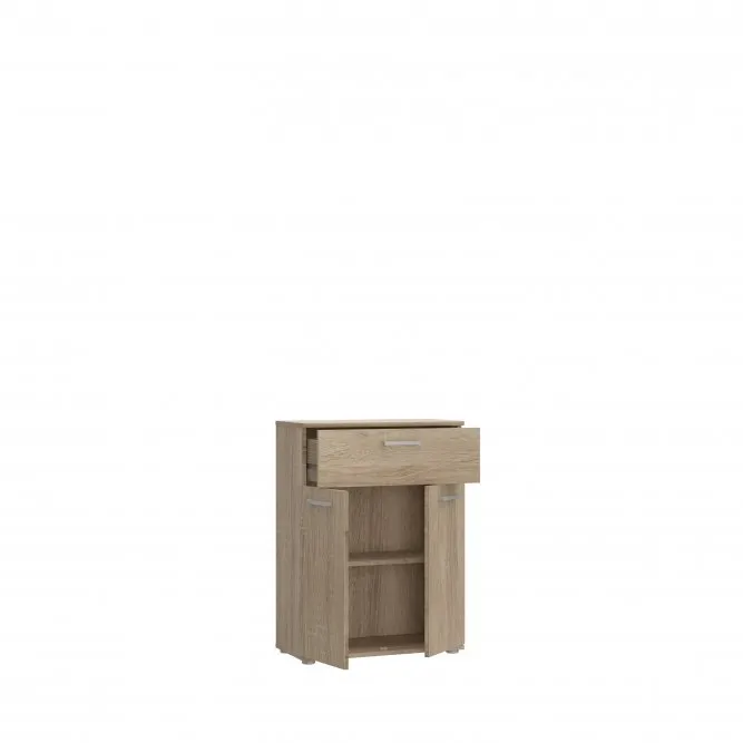 Komoda NIKO 2-drzwiowa z szufladą - dąb sonoma - NIKK33-D30F