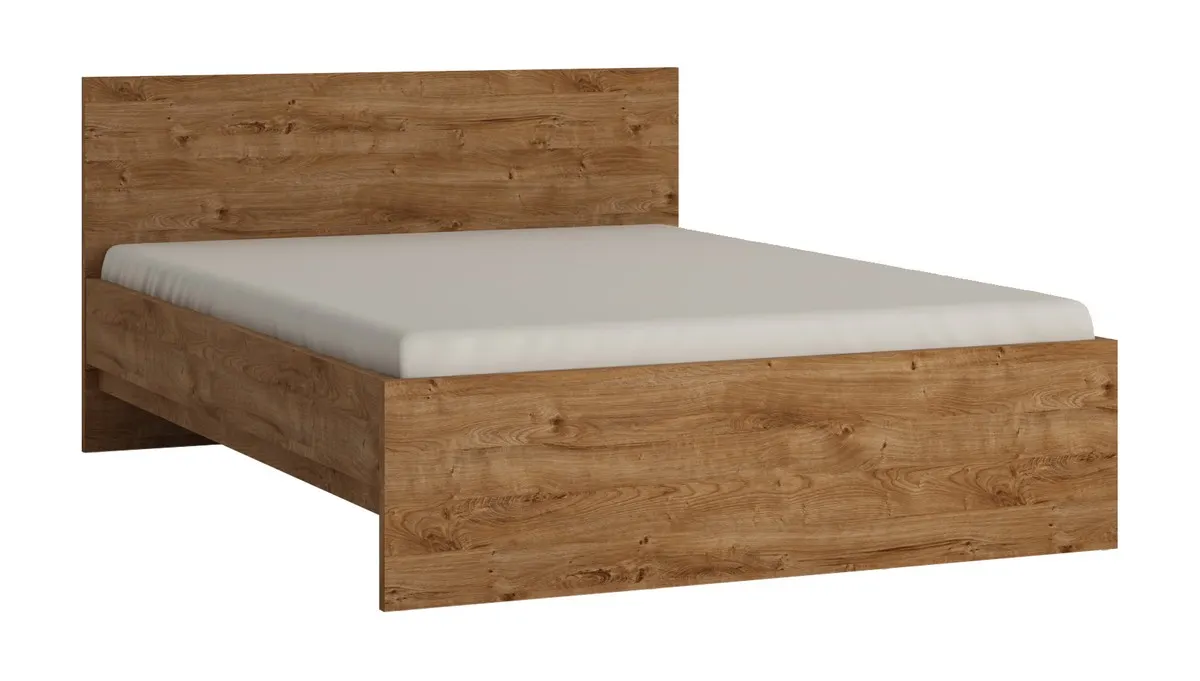 ŁÓŻKO FRIBO FRIZ03 140 DĄB RIBBECK ZŁOTY