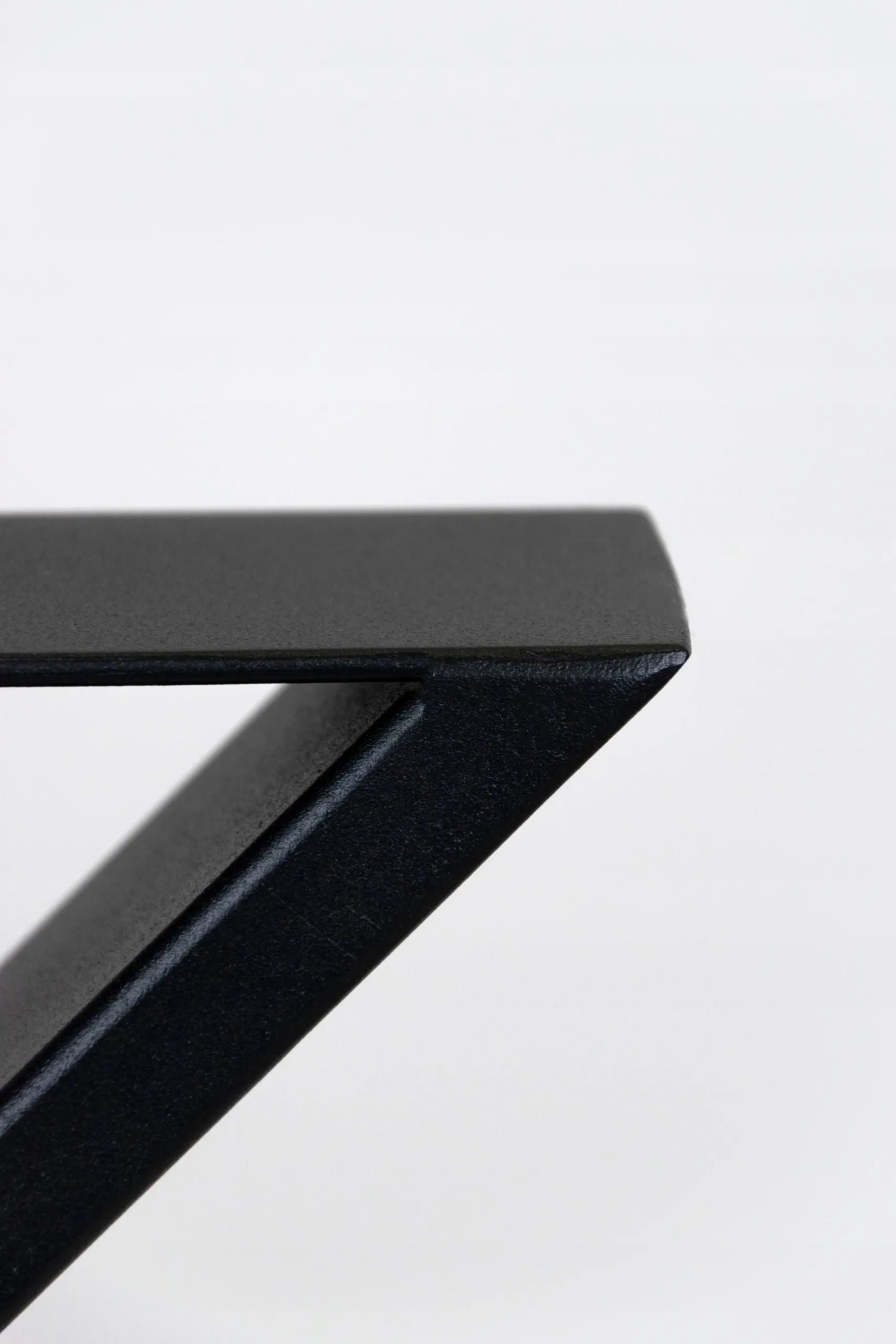 Metalowe nogi do stoły OBEIX stelaż pod blat zestaw 2 szt. czarne - LD_TZ000471