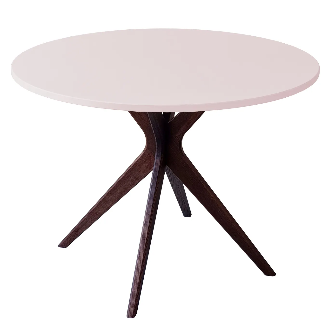 Stół okrągły JUBI BOLD 100cm różowy orzech