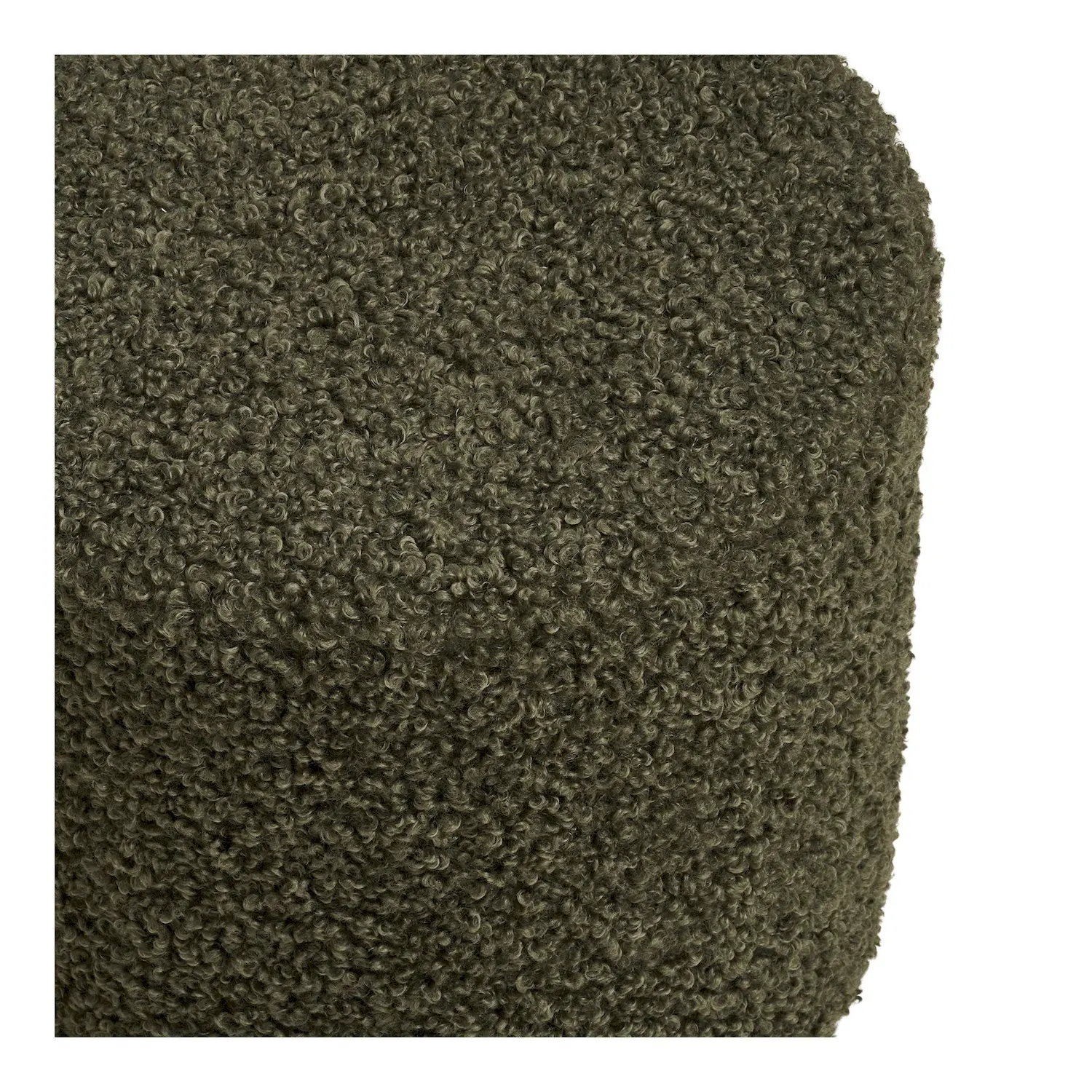 Pufa okrągła EJBY 34x36 cm boucle zielona - 1501099