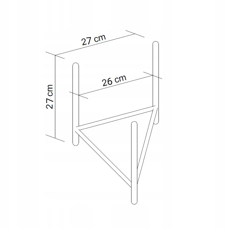Kwietnik-stojak na donice metalowy DIJON L złoty - LD_TZ000057
