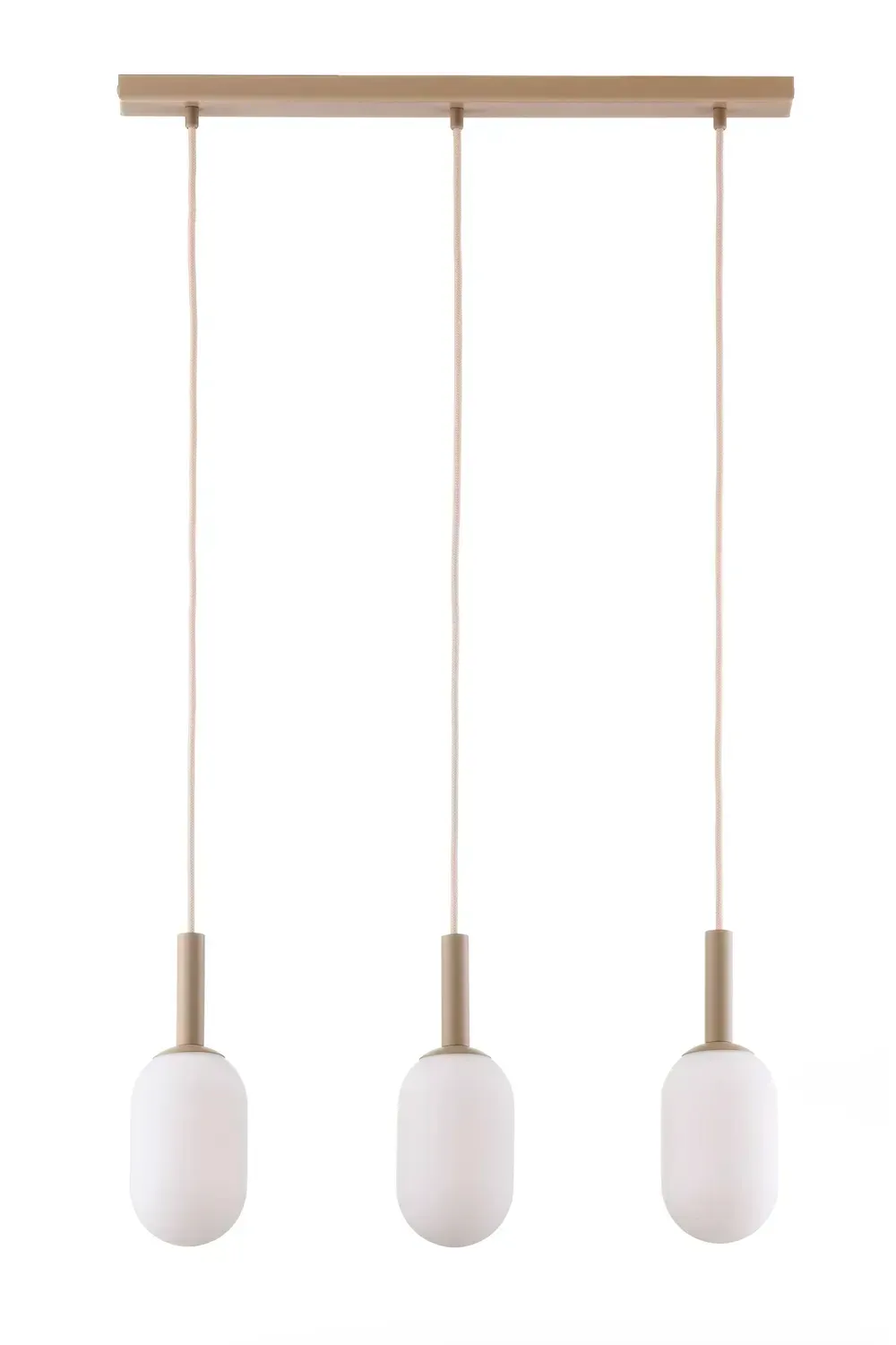Lampa wisząca PLUUM 3 prosty ciepły beż biały