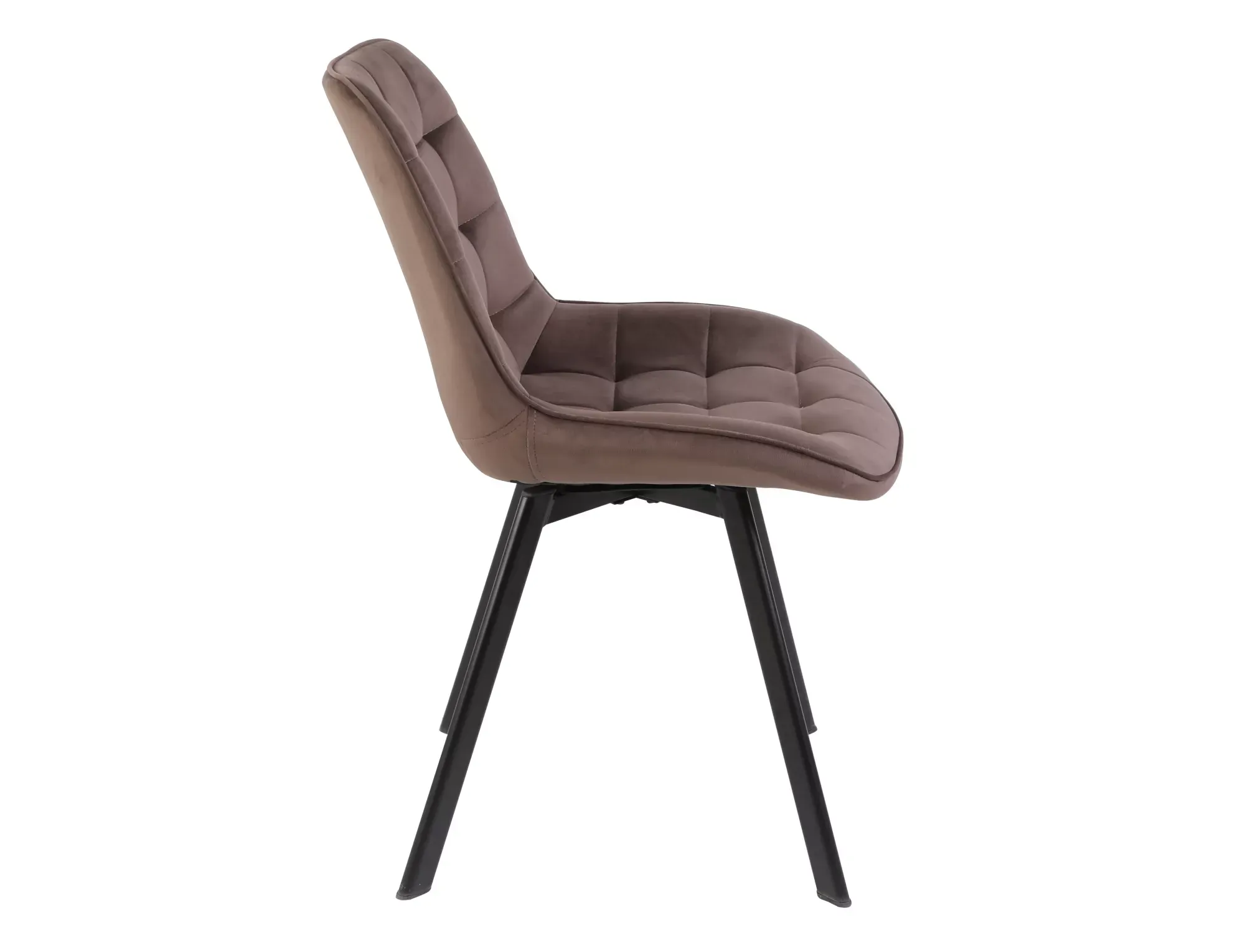 Krzesło obrotowe MONTI VELVET Bluvel 38 cappuccino czarne nogi