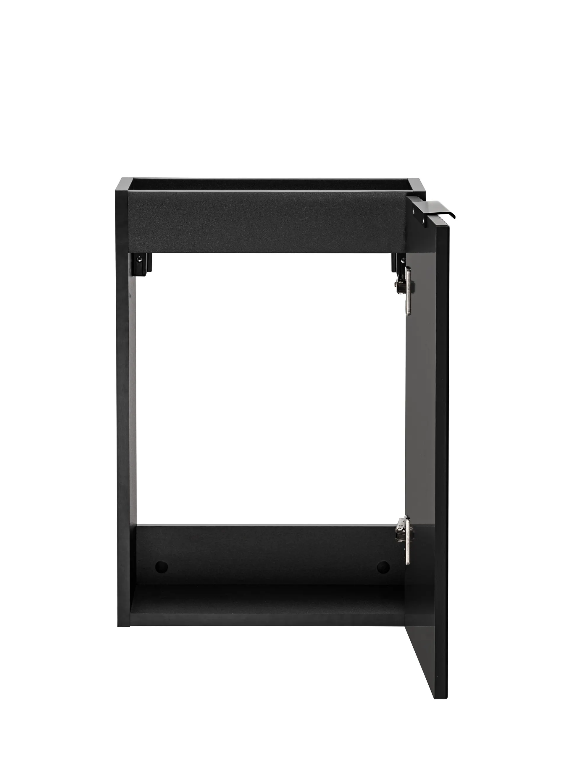 Szafka wisząca pod umywalkę ADEL ryflowana czarna ryflowana 57x40x22cm - ADEL_BLACK_82-40-B-1D