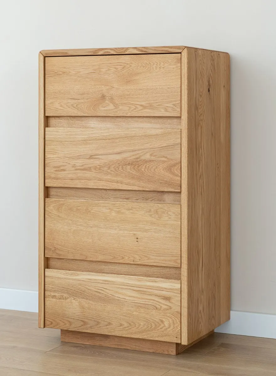 Komoda dębowa z 4 szufladami TOSSA Dębowy Sen dąb olejowany - ZIKOM2_4